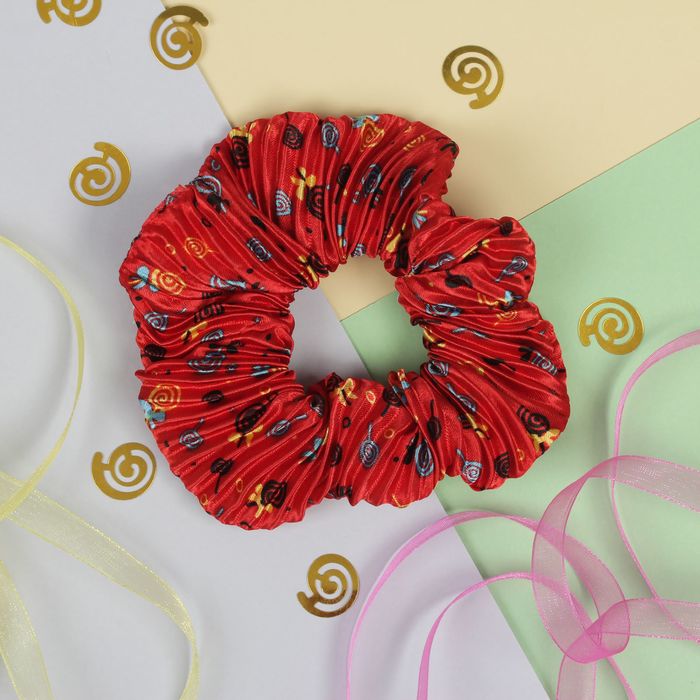 Резинка для волос "Орбита", жатая, леденцы, микс