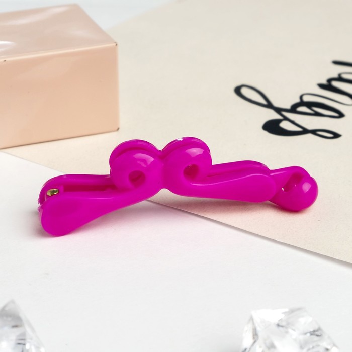 Банан для волос "Цветной" 7,5 см завиток,микс