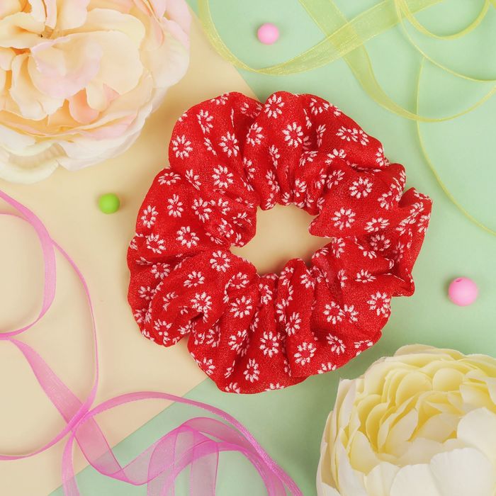 Резинка для волос "Орбита весенняя", васильки, микс