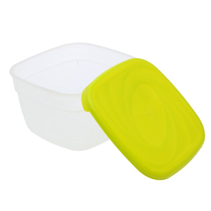 Комплект емкостей для СВЧ "Galaxy" квадратных, 3 шт: 1 л, 2л, 3 л, цвет МИКС