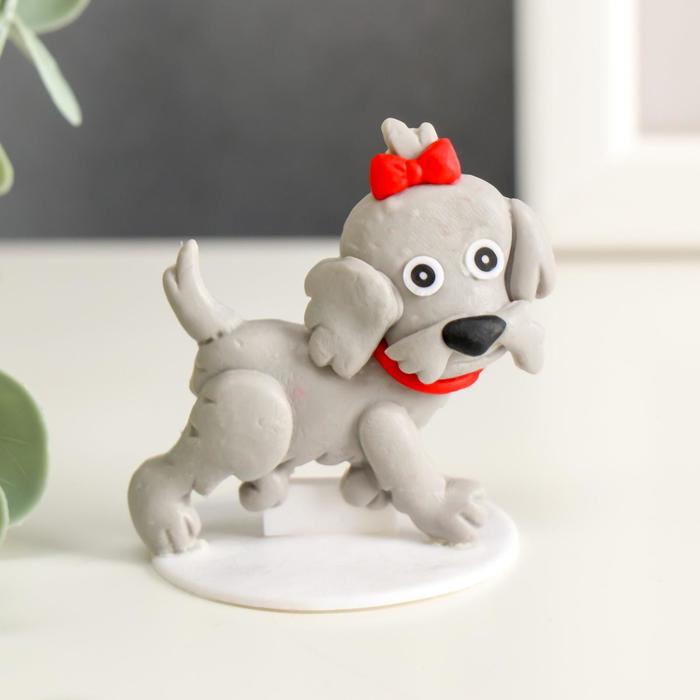 Сувенир полимерная глина "Собачка Леди" 4,3х4,5 см