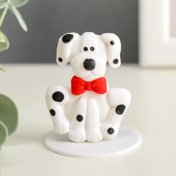 Сувенир полимерная глина "Далматинец Рокки" 4,3х4,5 см