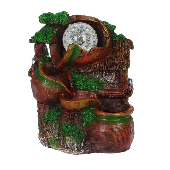 Фонтан "Перелив из кувшинов" 13х17 см (с подсветкой) мод.