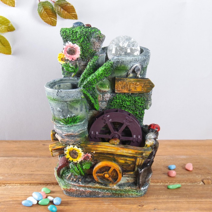 Фонтан "Цветочник" 18х23 см (с подсветкой) мод.025