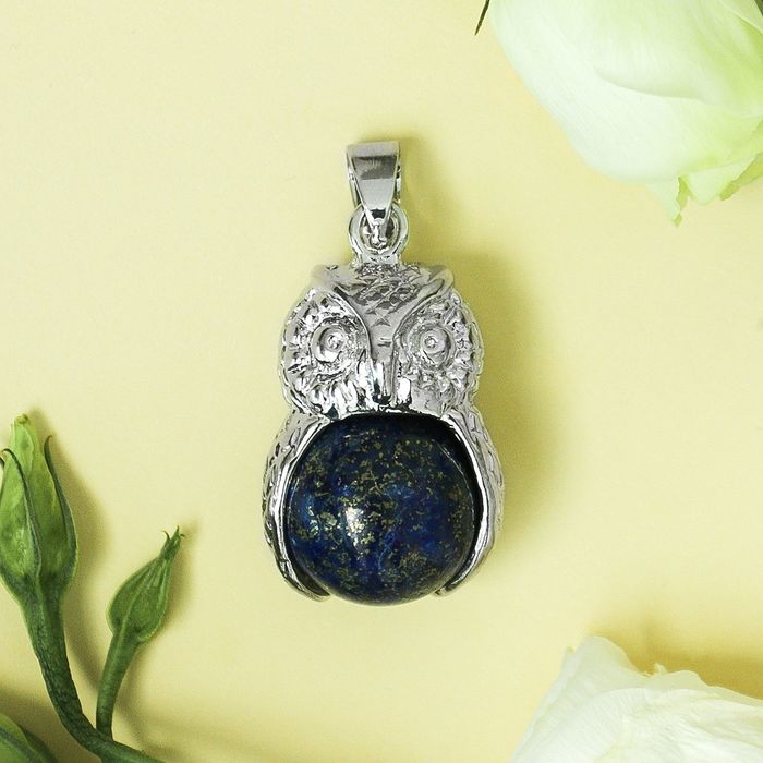 Подвеска сова "Лазурит"