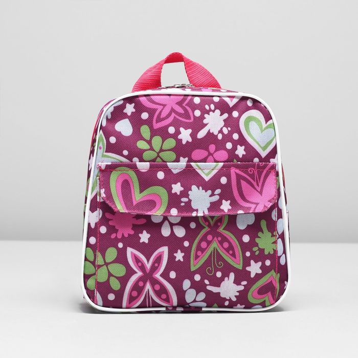 Рюкзак детский, 1 отдел, наружный карман, цвет бордовый