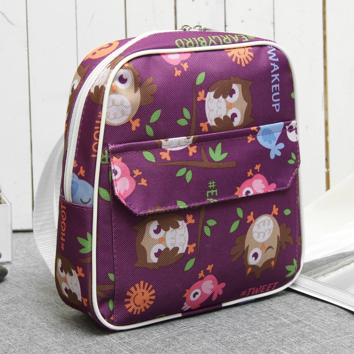 Рюкзак детский, 1 отдел, наружный карман, цвет сиреневый