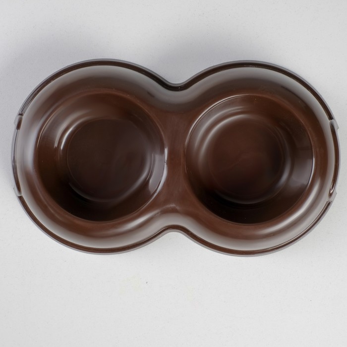 Миска двойная 0,2, шоколадный