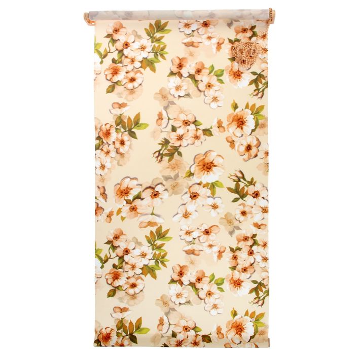 Штора-ролет 55х160 см "Цветущая яблоня", цвет персик
