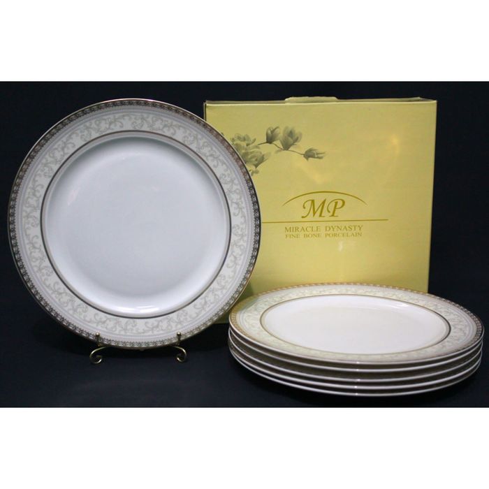 Набор из 6 тарелок "Элегант", 27 см, в подарочной упаковке