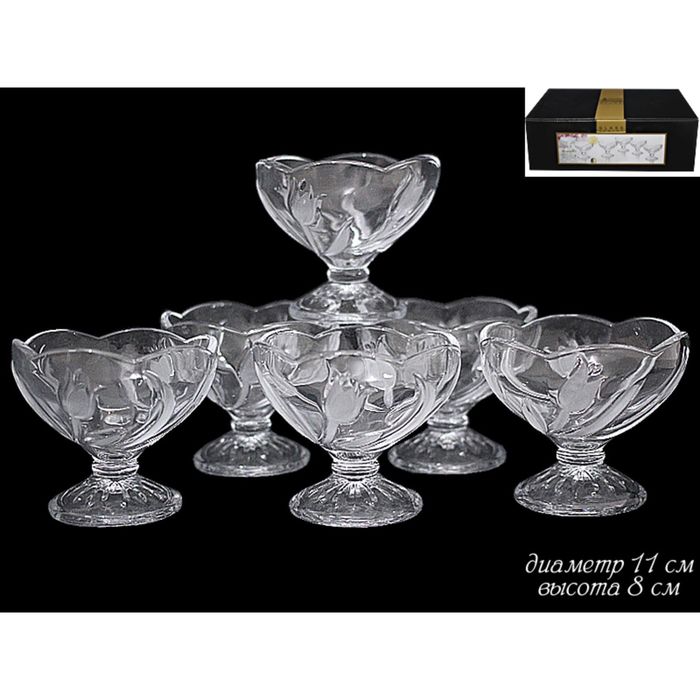 Набор из 6 креманок, 11 см, в подарочной упаковке