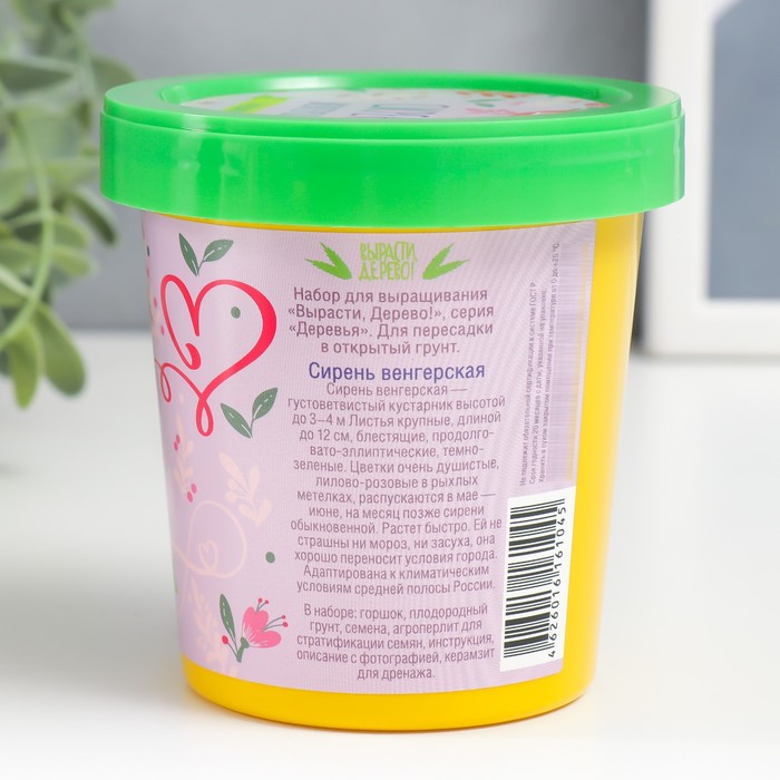 Набор для выращивания растений "Вырасти, Дерево! Сирень венгерская"