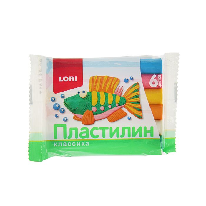 Пластилин 6 цветов 72г "Классика"