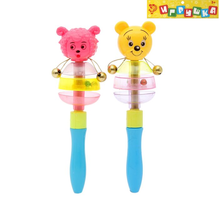 Игрушка музыкальная стучалка "Животные" (набор 2 штуки) цвета:МИКС