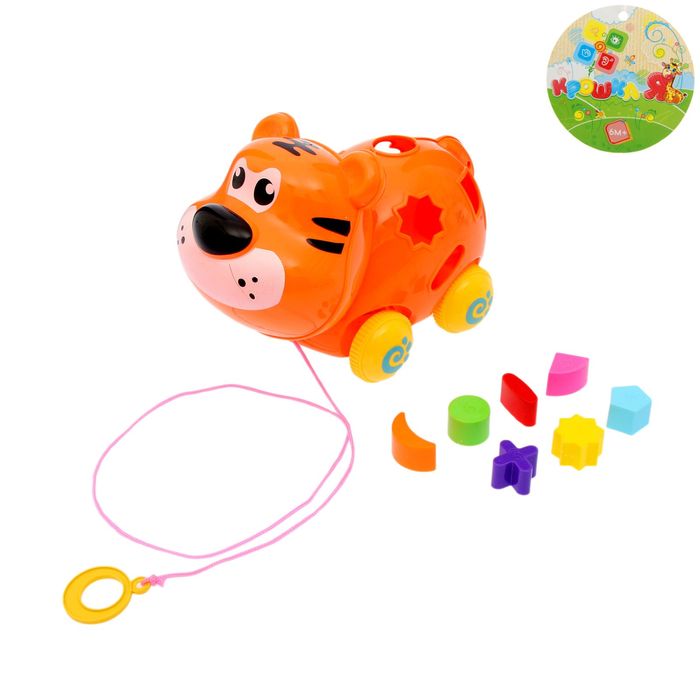 Каталка на верёвке «Тигруля» с сортером