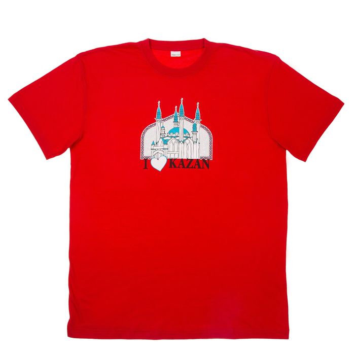 Футболка "Казань", красн р-р XL(52), 100% хл