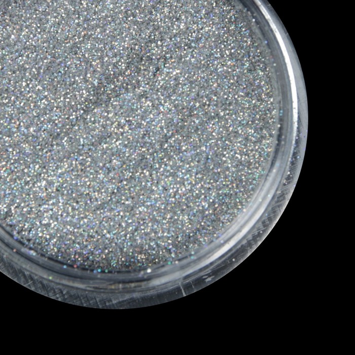 Втирка "Зеркальный блеск" для декора ногтей, мелкая, цвет серебристый
