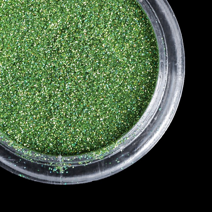 Втирка "Зеркальный блеск" для декора ногтей, мелкая, цвет салатовый