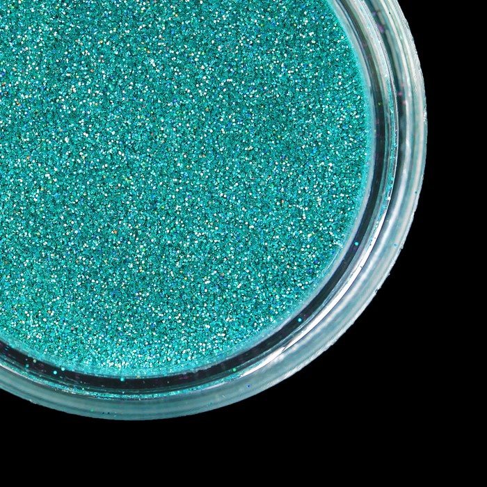 Втирка "Зеркальный блеск" для декора ногтей, мелкая, цвет сине-зелёный
