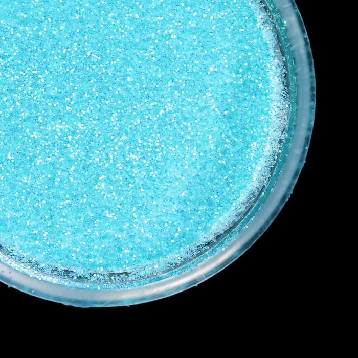 Втирка "Зеркальный блеск" для декора ногтей, мелкая, цвет голубой
