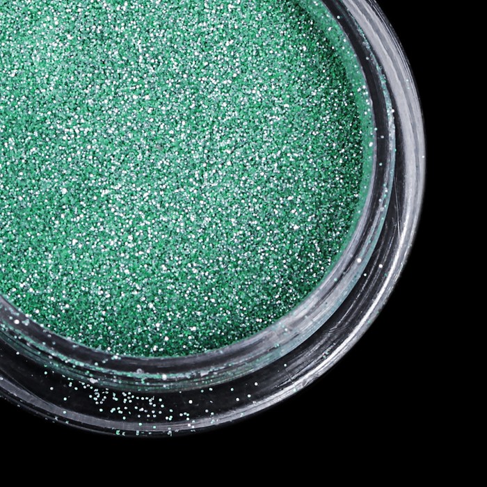 Втирка "Зеркальный блеск" для декора ногтей, мелкая, цвет оливковый неон