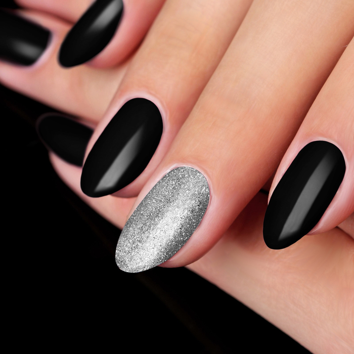 Втирка "Зеркальный блеск" для декора ногтей, мелкая, цвет серебристый неон