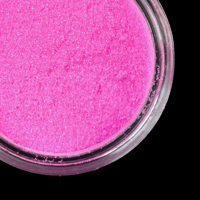 Втирка "Зеркальный блеск" для декора ногтей, мелкая, цвет розовый неон