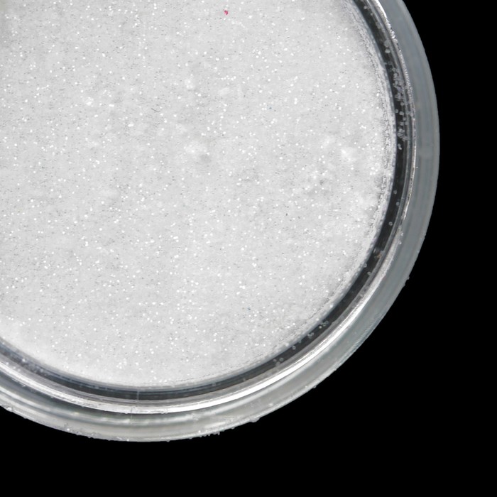 Втирка "Зеркальный блеск" для декора ногтей, мелкая, цвет белый