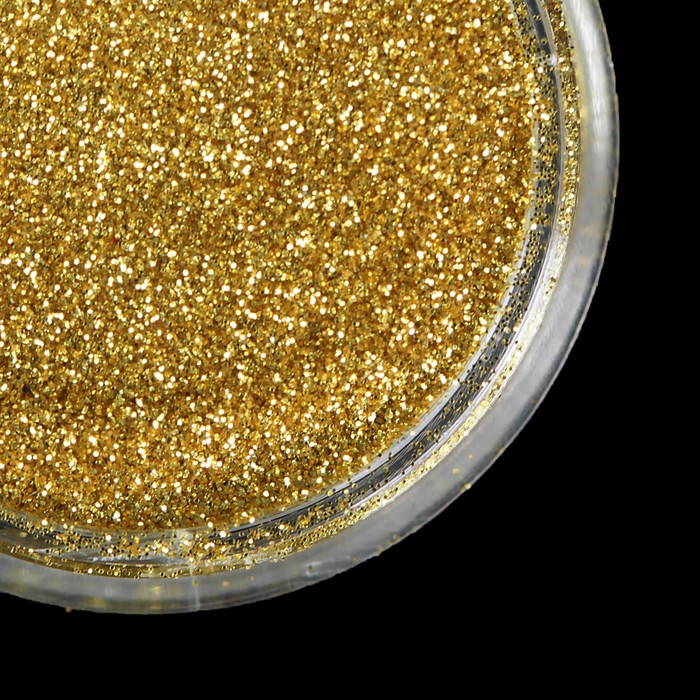 Втирка "Зеркальный блеск" для декора ногтей, мелкая, цвет классический золотой