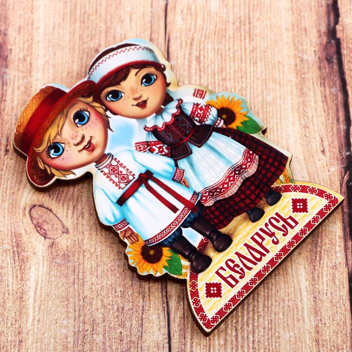 Магнит деревянный «Беларусь»