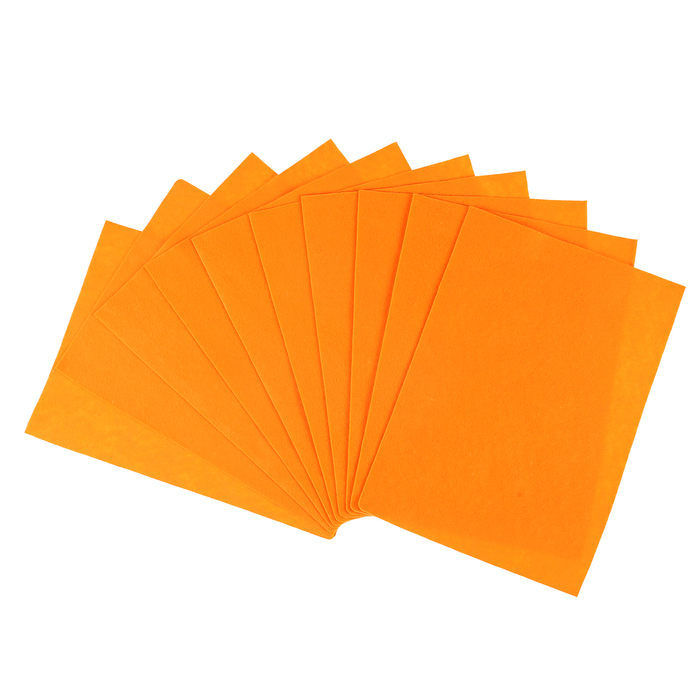 Фетр "Soft" 1мм, 21*29,7 см (набор10 листов) тыквенный FLT-S1-10