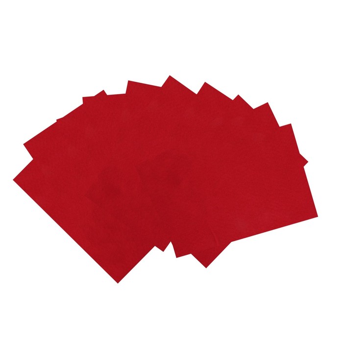 Фетр "Soft" набор 10 листов, 1мм, 21х29,7 см (малиновый)