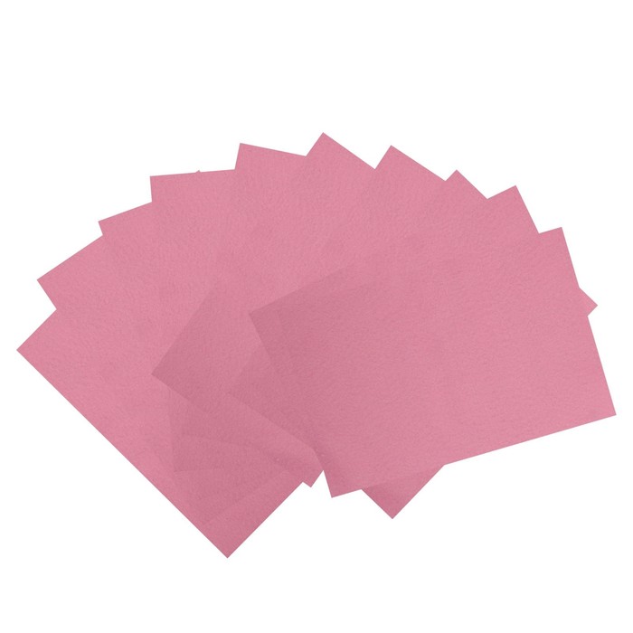 Фетр "Soft" набор 10 листов, 1мм, 21х29,7 см (розовый средний)