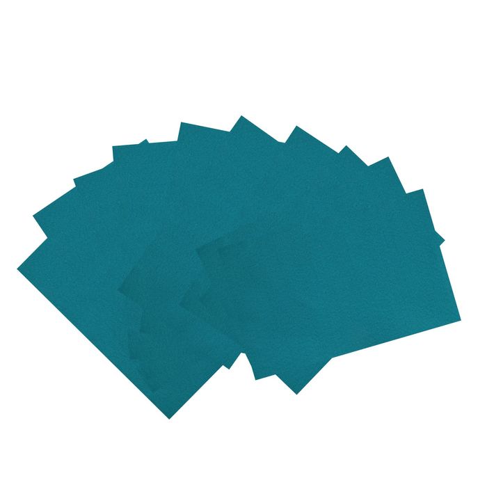 Фетр "Soft" набор 10 листов, 2мм, 21х29,7 см (темная бирюза)