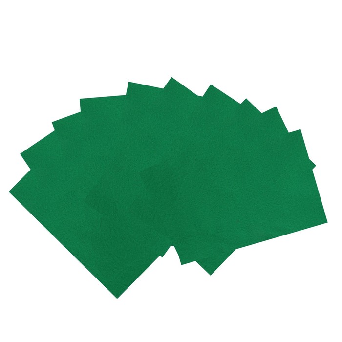 Фетр "Soft" набор 10 листов, 2мм, 21х29,7 см (ярко-зеленый)
