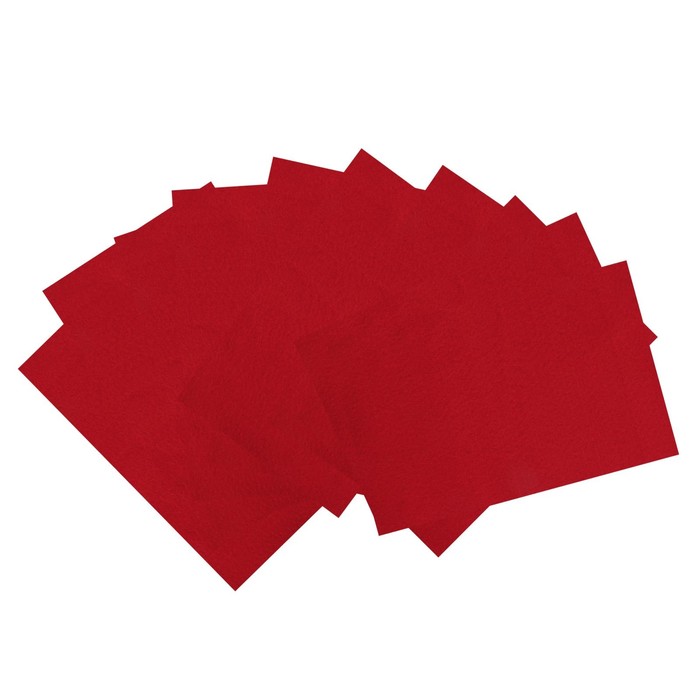 Фетр "Soft" набор 10 листов, 2мм, 21х29,7 см (малиновый)