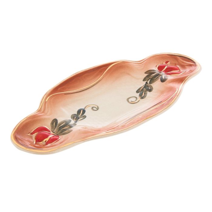 Салатник "Редис", 22х13 см, цвет золотой