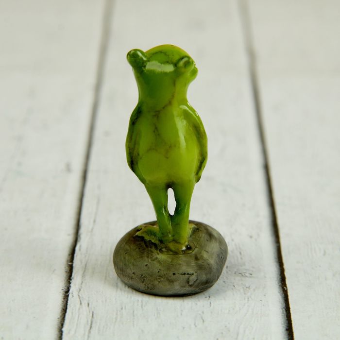 полистоун лягушонок солдатик 3*2,5*5 см