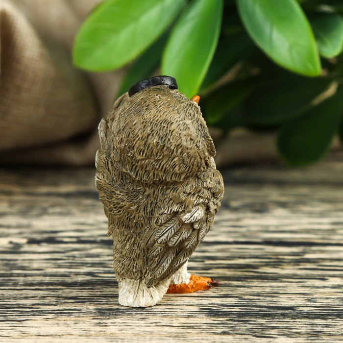 Сувенир "Сова первооткрыватель" 4х3,5х6 см