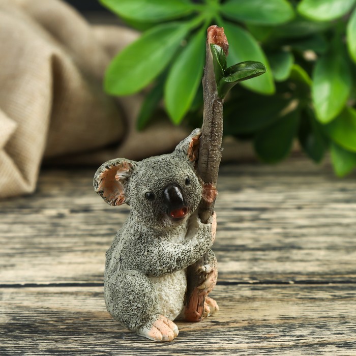 Сувенир "Коала с веткой" 4,5х3,5х8,5 см
