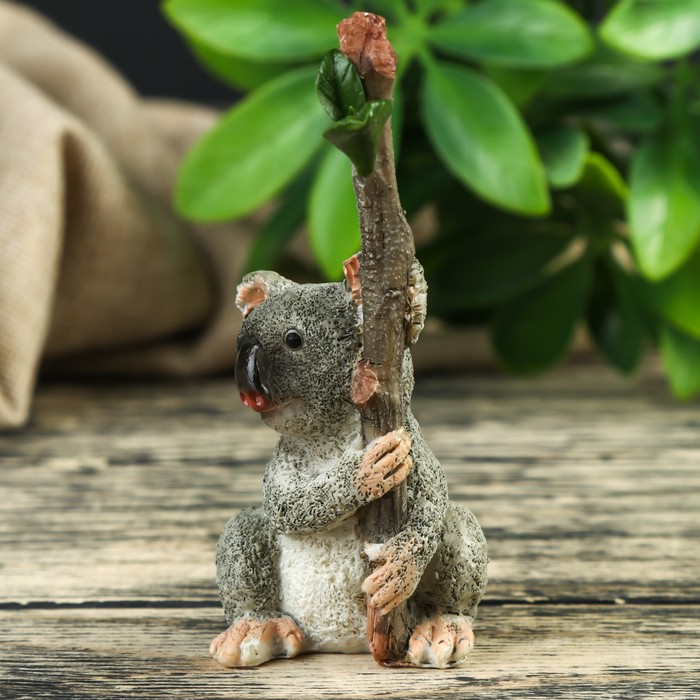 Сувенир "Коала с веткой" 4,5х3,5х8,5 см