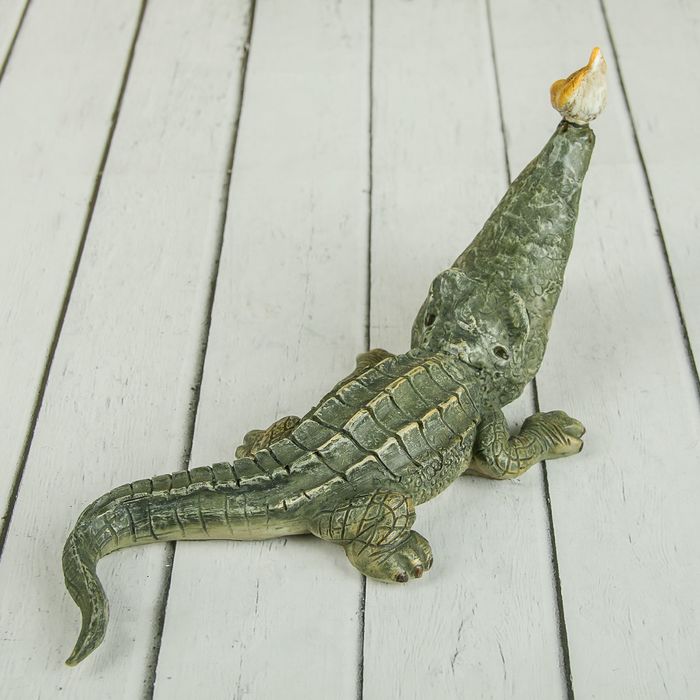 Сувенир "Крокодилу проверяют зубки" 22х7,5х8,5 см
