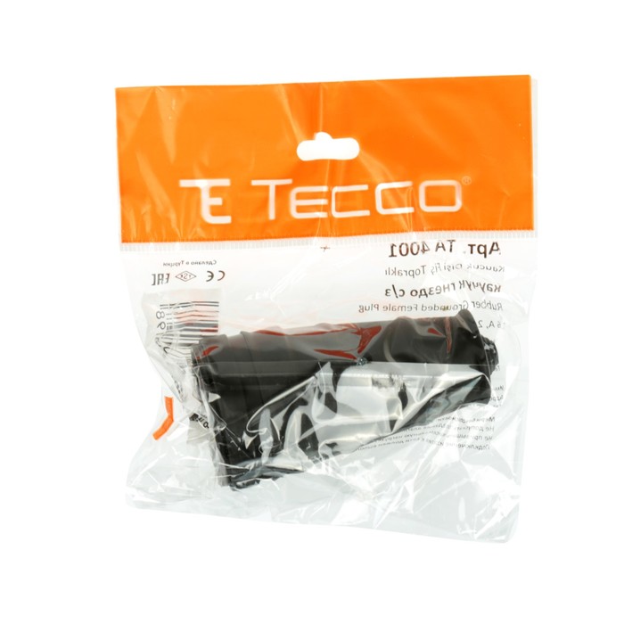 Розетка переносная Tecco, 16 А, каучук, с з/к