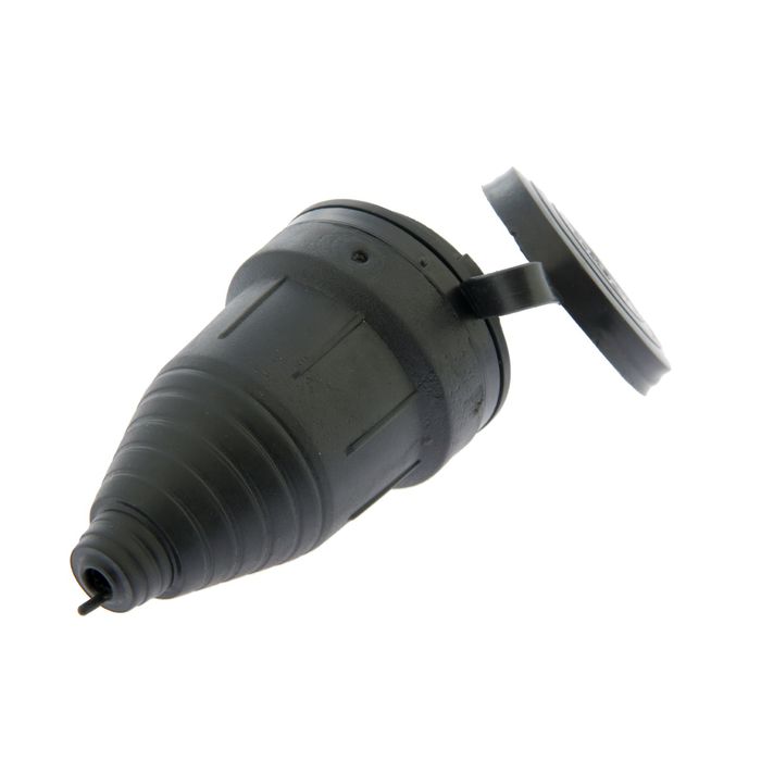 Розетка переносная Tecco, 16 А, каучук, с з/к, с заглушкой, IP44