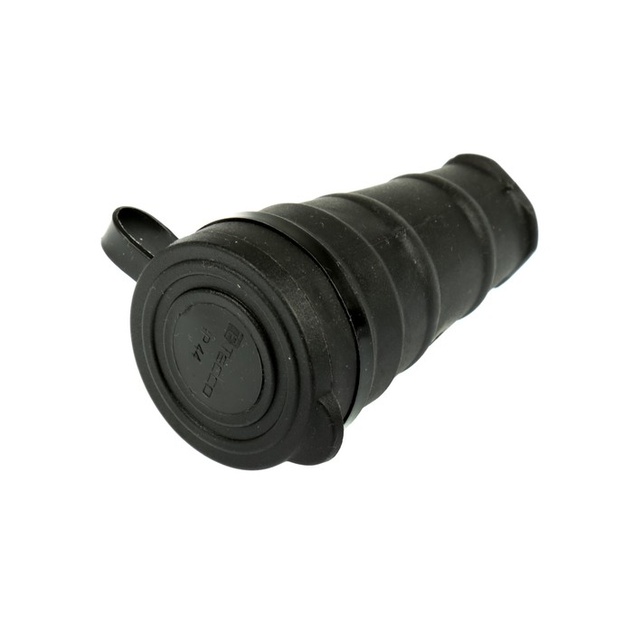 Розетка переносная Tecco, 16 А, каучук, с з/к, с заглушкой, IP44