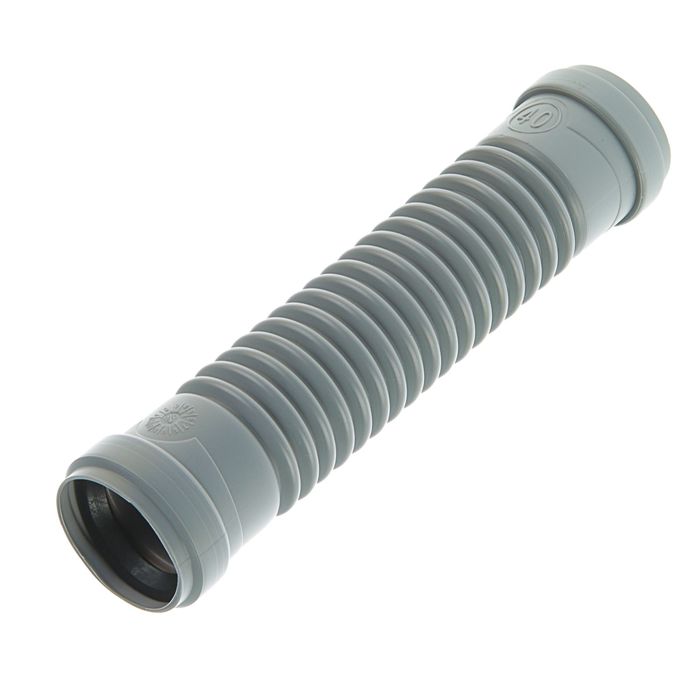 Гофрированный соединитель ORIO, для канализации, 2-раструбный, d=40мм