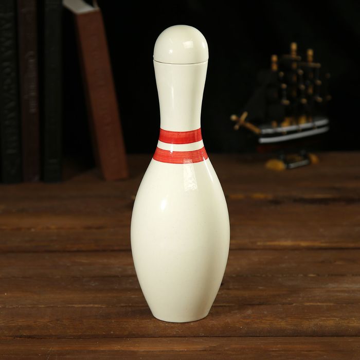 Штоф сувенирный фарфор "Кегля" 250 мл 23х8х8 см