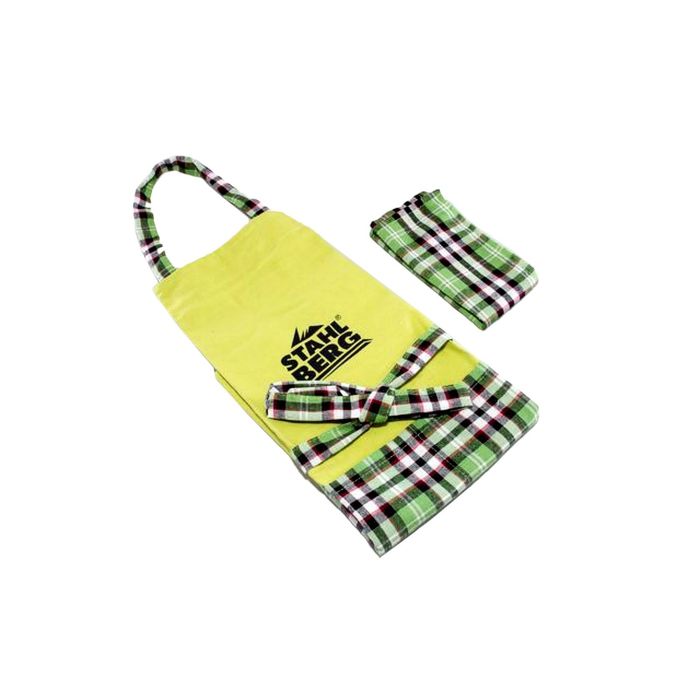 Фартук кухонный Stahlberg, 39 х 39 см, цвет зеленый