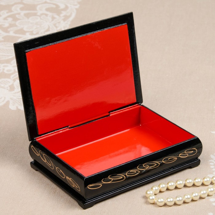 Шкатулка «Лошади»,10×14 см, лаковая миниатюра