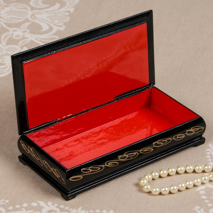 Шкатулка - купюрница «Охота», 8,5×17см, лаковая миниатюра